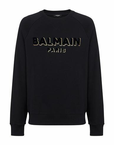 Balmain Man Sweatshirt Gold Cotton Cover