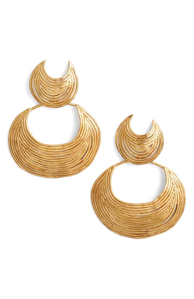 Gas Bijoux Luna Wave Drop Earrings in Gold Cover