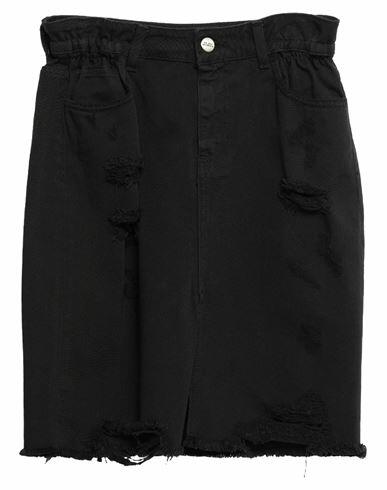 Jijil Woman Denim skirt Black Cotton Cover