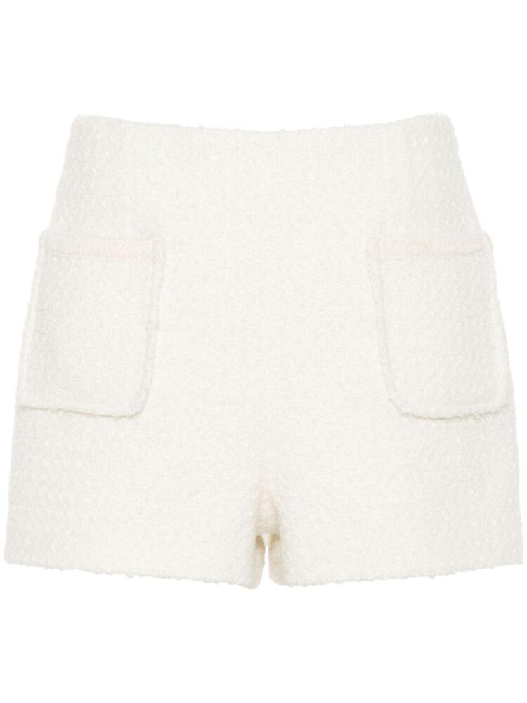 Claudie Pierlot tweed high-waist shorts - Neutrals Cover