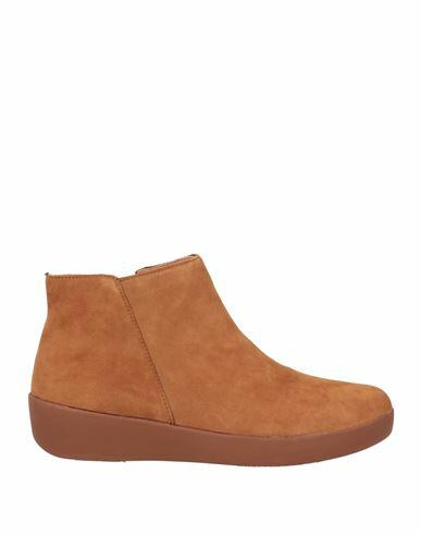 Fitflop Woman Ankle boots Camel Soft Leather Cover