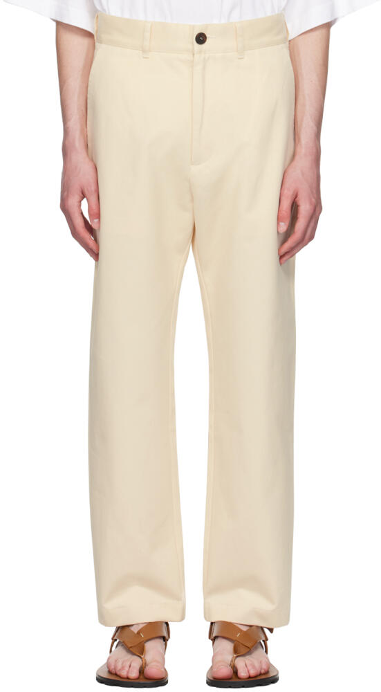 Studio Nicholson Off-White Bill Trousers Cover