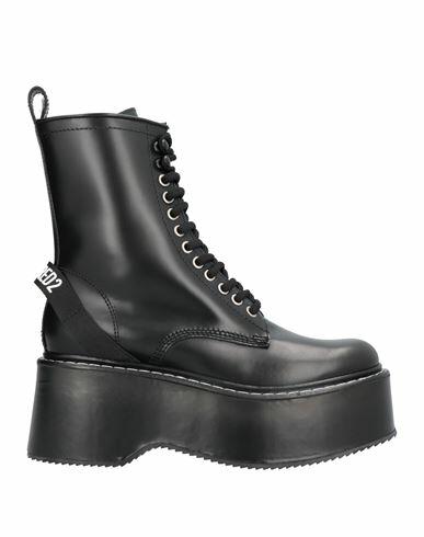 Dsquared2 Woman Ankle boots Black Soft Leather Cover