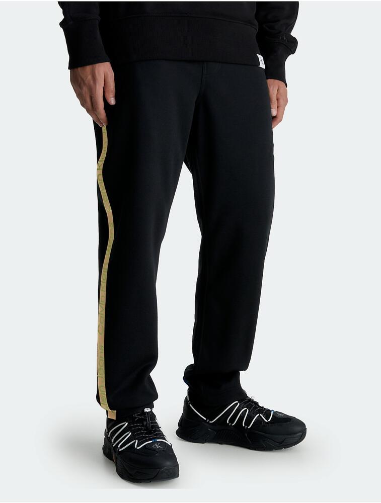 Calvin Klein Men's Logo Tape Sweatpants - Black Cover