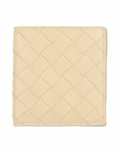 Bottega Veneta Man Wallet Beige Leather Cover