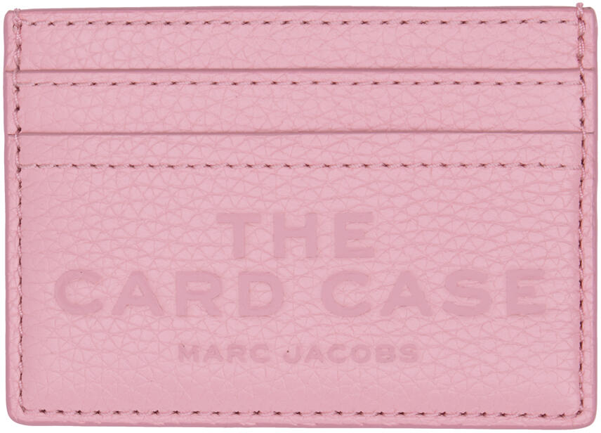 Marc Jacobs Pink 'The Leather Card Case' Card Holder Cover