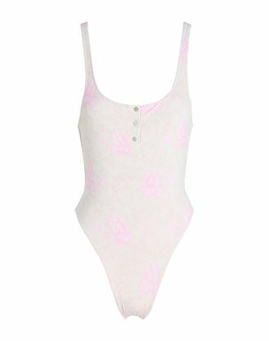 Frankies Bikinis Lace On The Beach Woman One-piece swimsuit Ivory Nylon, Elastane Cover