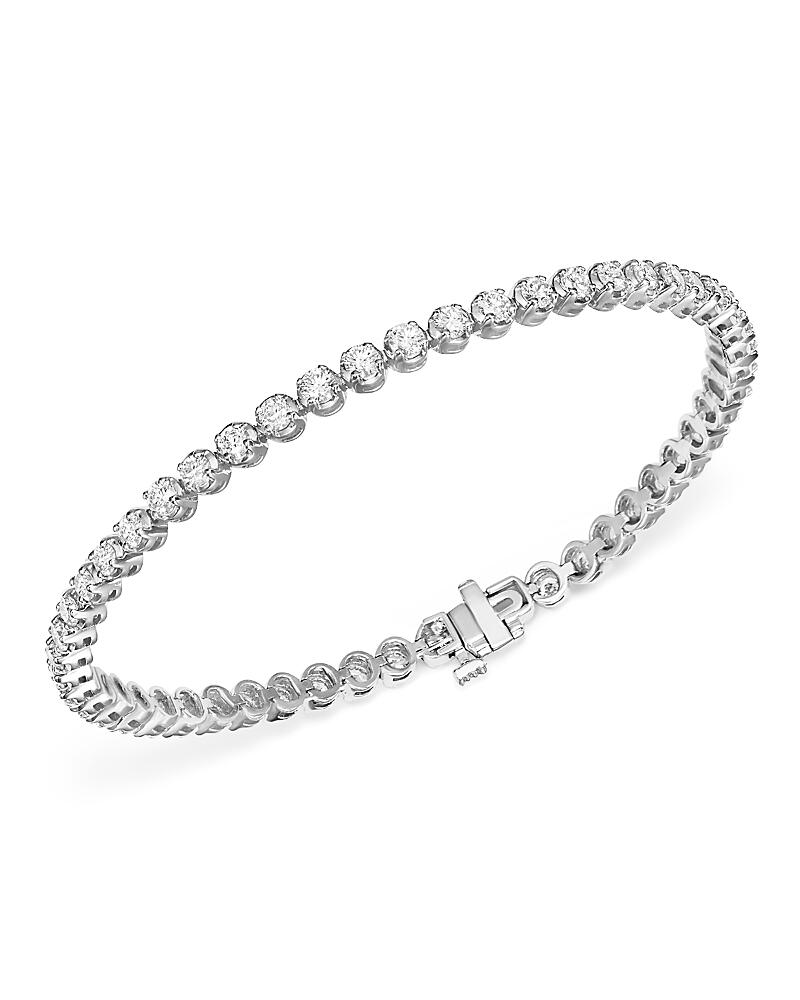 Certified Diamond Tennis Bracelet in 14K White Gold, 4.0 ct. t. w. - Exclusive Cover