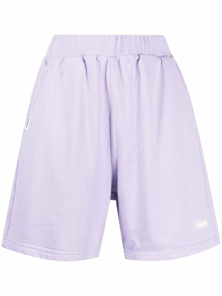 CHOCOOLATE high-waisted cotton shorts - Purple Cover