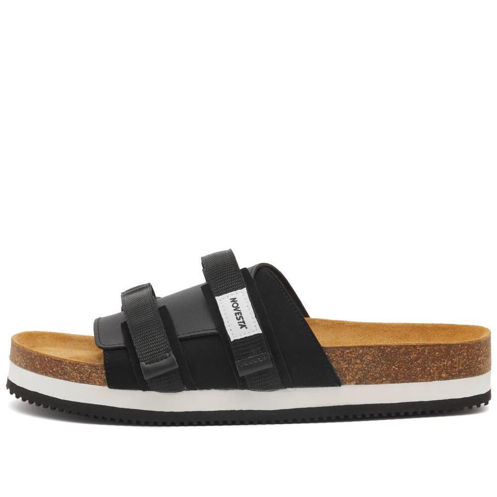 Novesta Men's Partisan Sandal Sneakers in Black Cover