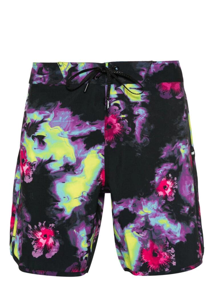 Oakley Floral Splash 19 floral-print swim shorts - Black Cover