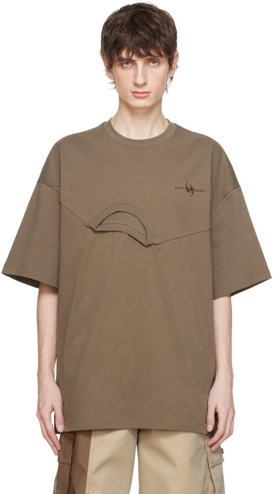 Feng Chen Wang Brown 2-In-1 T-Shirt Cover