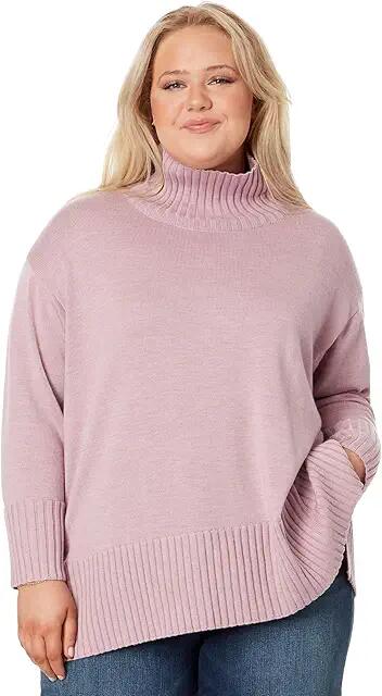 Eileen Fisher Turtleneck Pullover (Icy Plum) Women's Clothing Cover