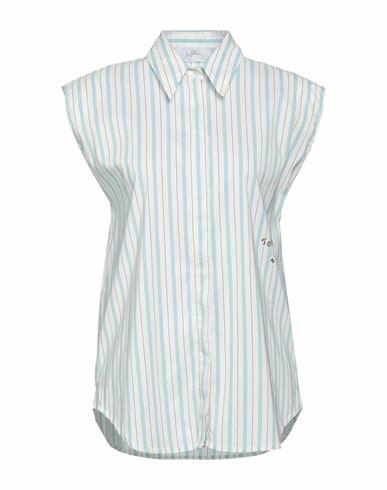 Soallure Woman Shirt Sky blue Viscose, Polyamide, Elastane Cover