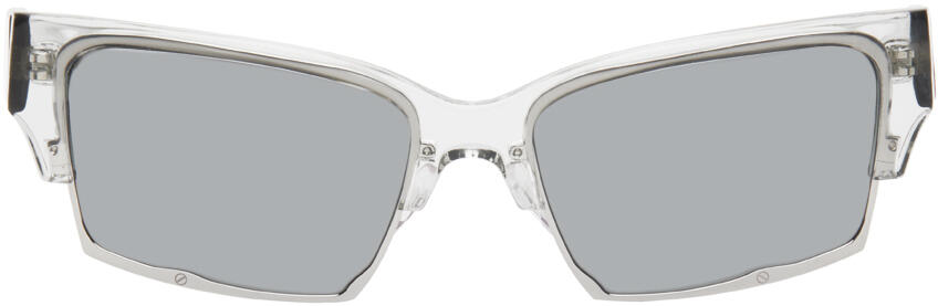 Eckhaus Latta SSENSE Exclusive Silver 'The Club' Sunglasses Cover