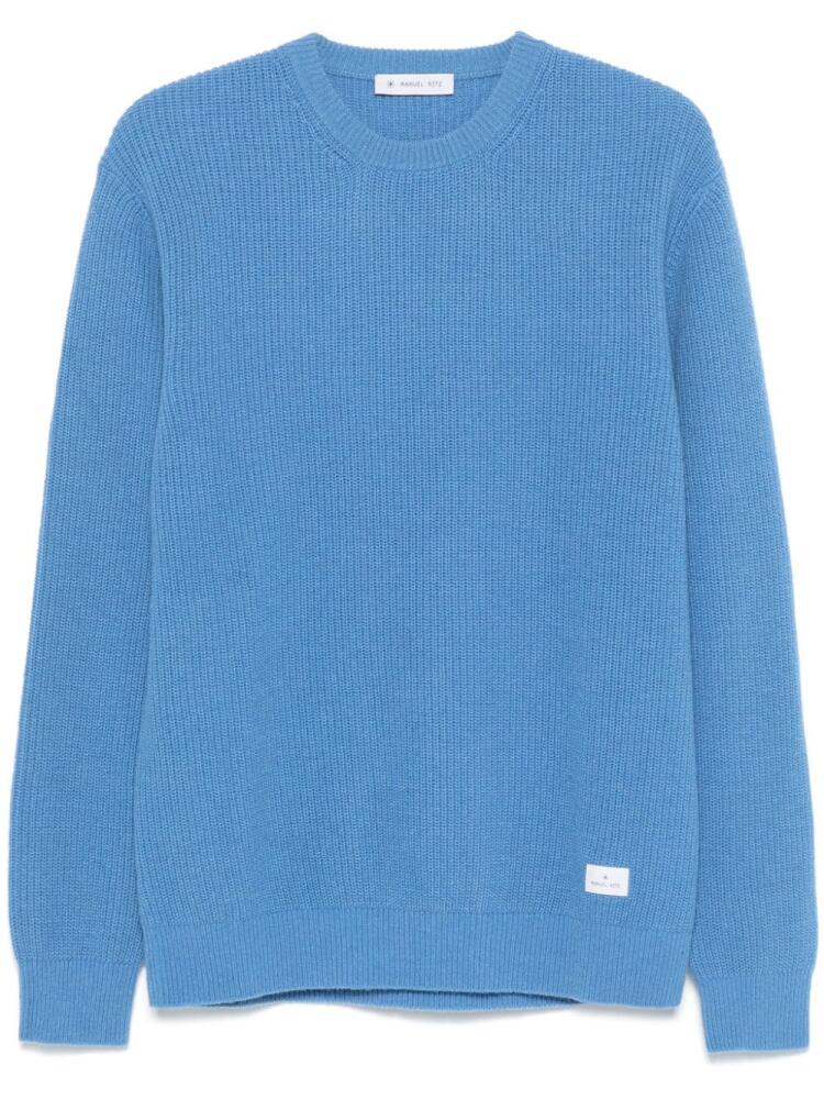 Manuel Ritz crew-neck sweater - Blue Cover