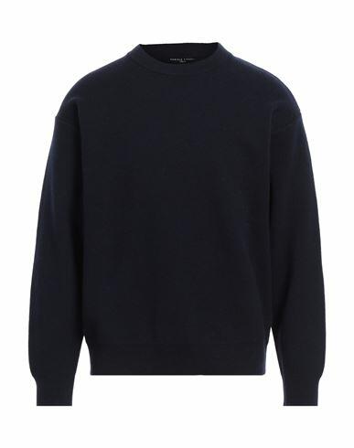 Daniele Fiesoli Man Sweater Midnight blue Merino Wool, Polyamide Cover