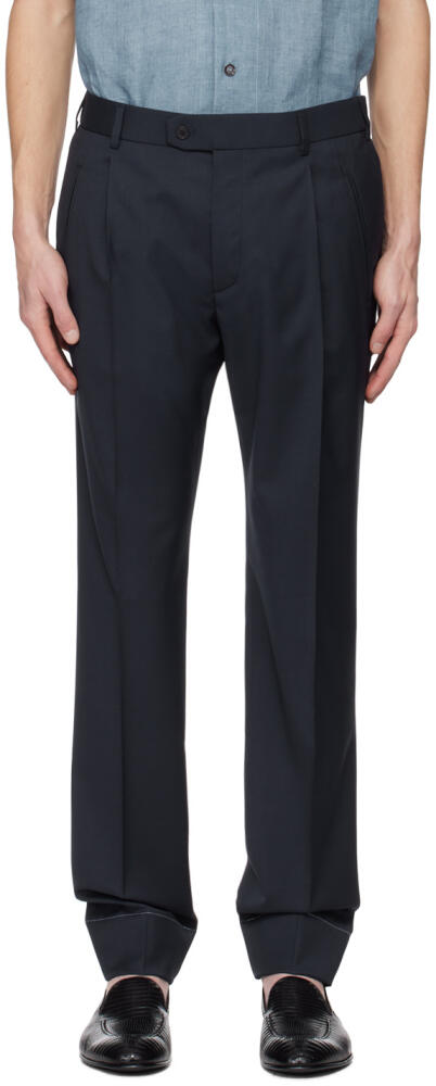 Brioni Navy Shebha Trousers Cover