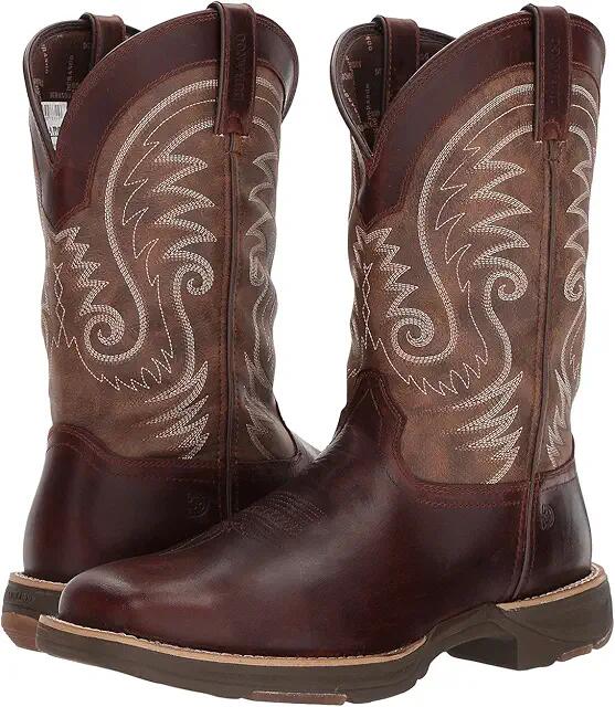 Durango Ultralite 12 Western WP Square Toe (Brown Leather Vintage) Cowboy Boots Cover