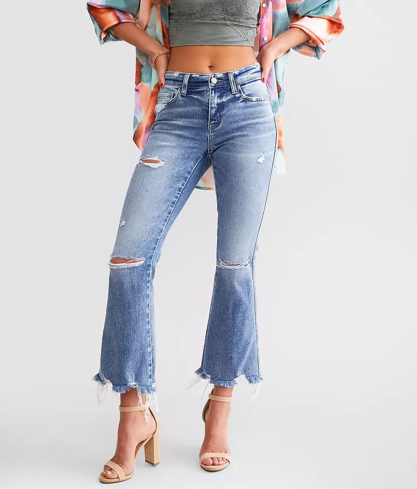 Flying Monkey Mid-Rise Cropped Flare Stretch Jean Cover