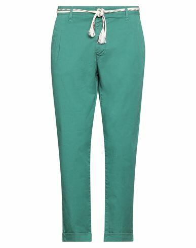 Squad² Man Pants Emerald green Cotton, Elastane Cover