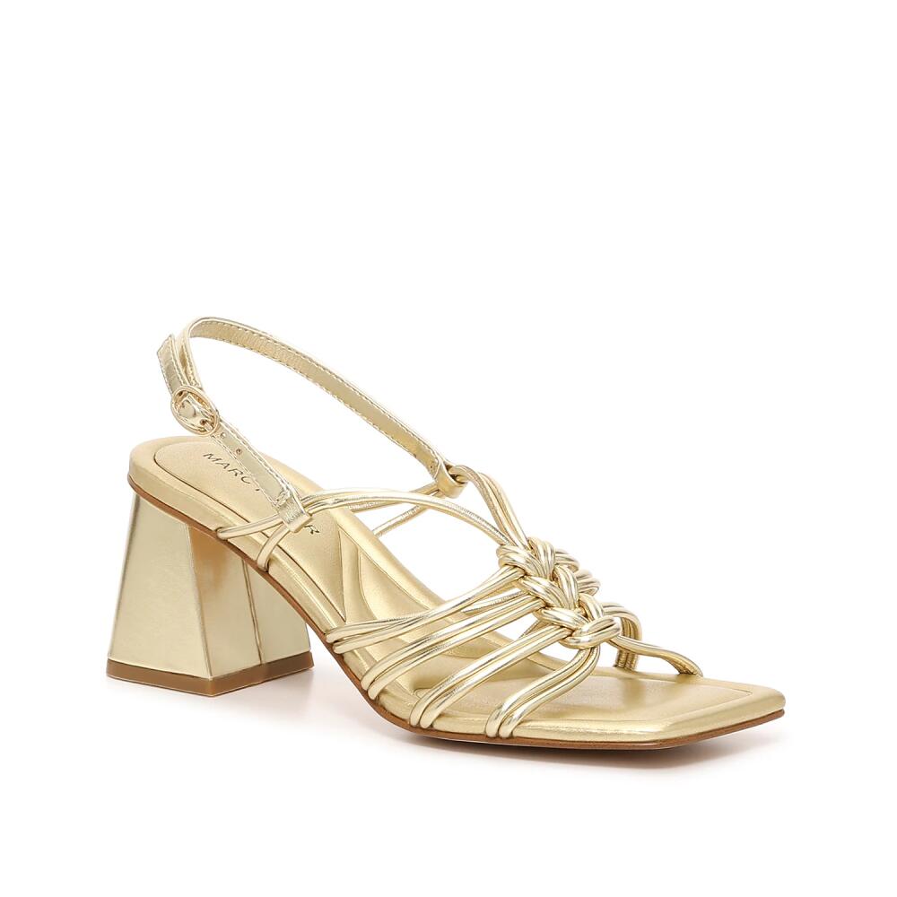 Marc Fisher Magnify Sandal | Women's | Gold Metallic Cover