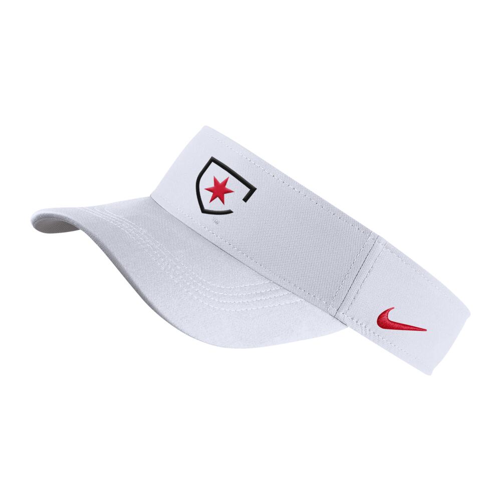 Chicago Red Stars Nike Unisex Dri-FIT NWSL Visor in White Cover