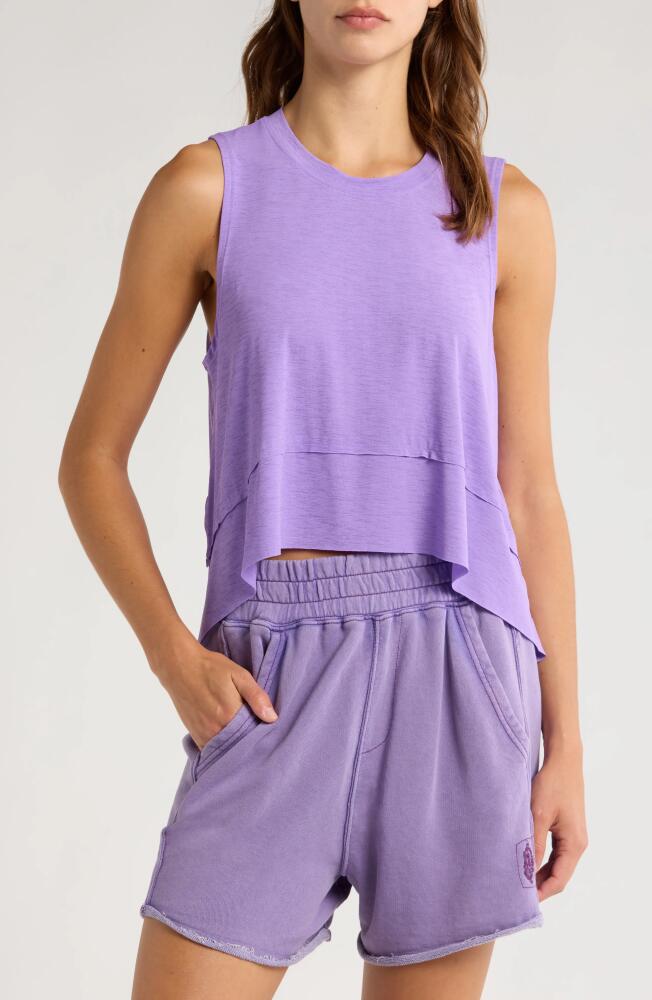 Free People FP Movement Temp Muscle Tee in Super Berry Cover