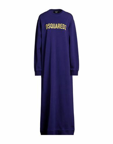 Dsquared2 Woman Maxi dress Purple Cotton, Elastane Cover