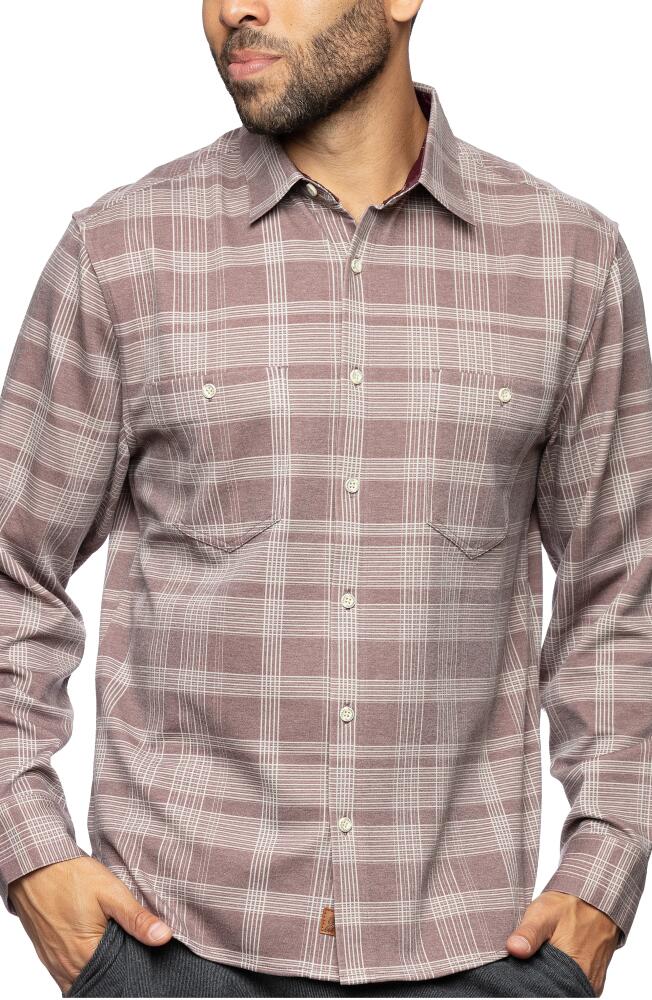 Fundamental Coast Andy Melstone Plaid Button-Up Shirt in Syrah Cover