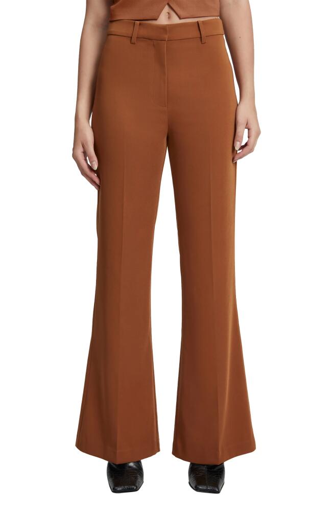 Bardot Halifax High Waist Flare Leg Pants in Chestnut Cover