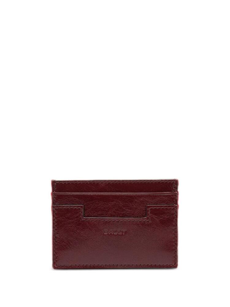 Bally logo-patch cardholder - Red Cover