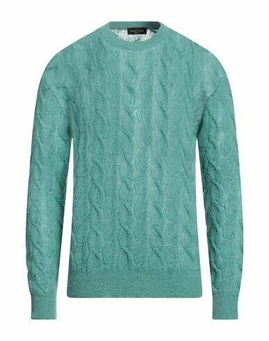 Roberto Collina Man Sweater Green Mohair wool, Nylon, Merino Wool Cover