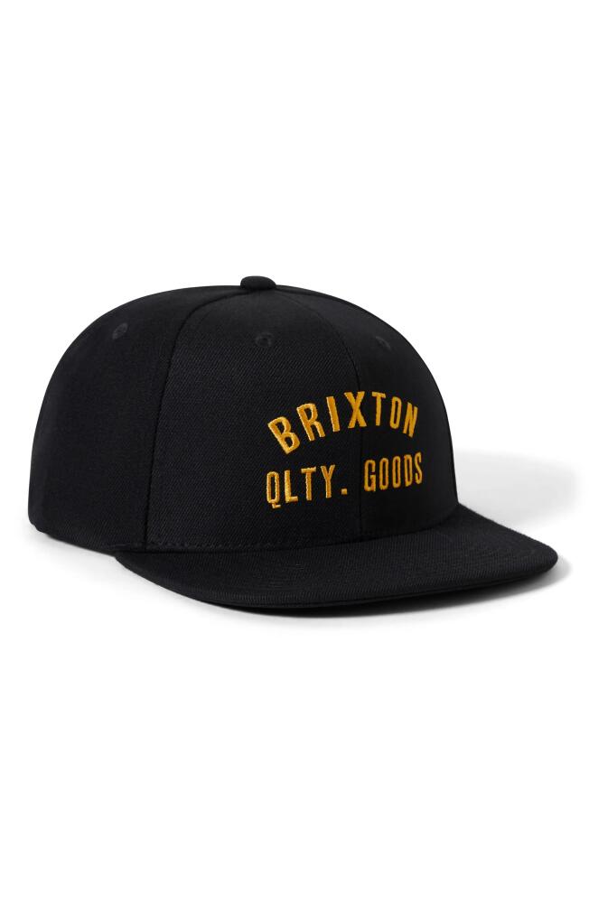 Brixton Woodburn Netplus® Snapback Baseball Cap in Black Cover