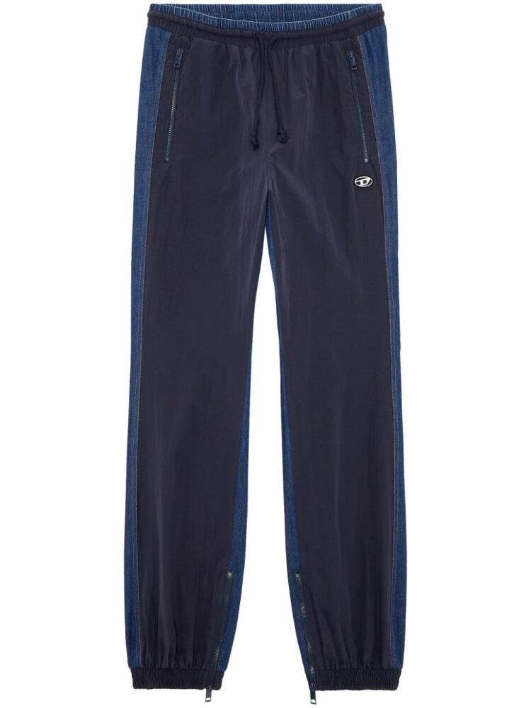 Diesel P-Bright logo-appliqué track pants - Blue Cover