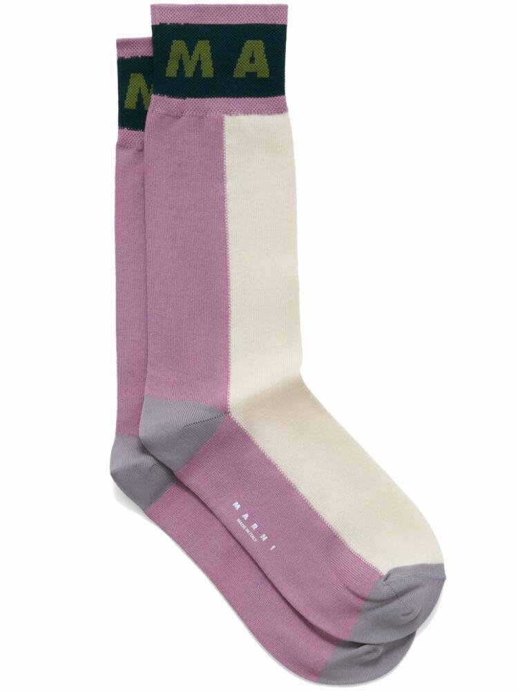 Marni colour-block socks - Pink Cover