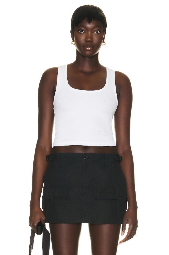 WARDROBE.NYC Crop Tank in White Cover