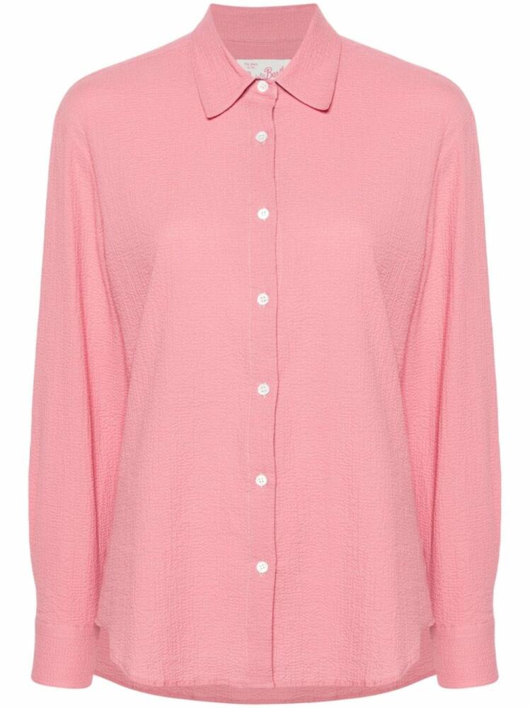 MC2 Saint Barth seersucker cotton shirt - Pink Cover