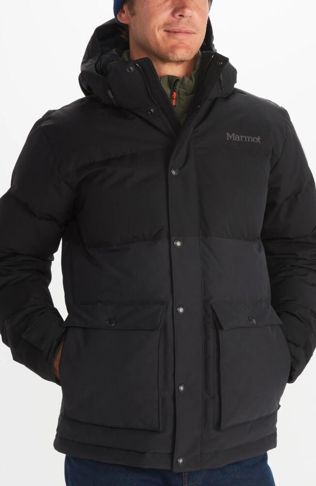 Marmot Fordham Waterproof 700 Fill Power Down Puffer Jacket in Black Cover