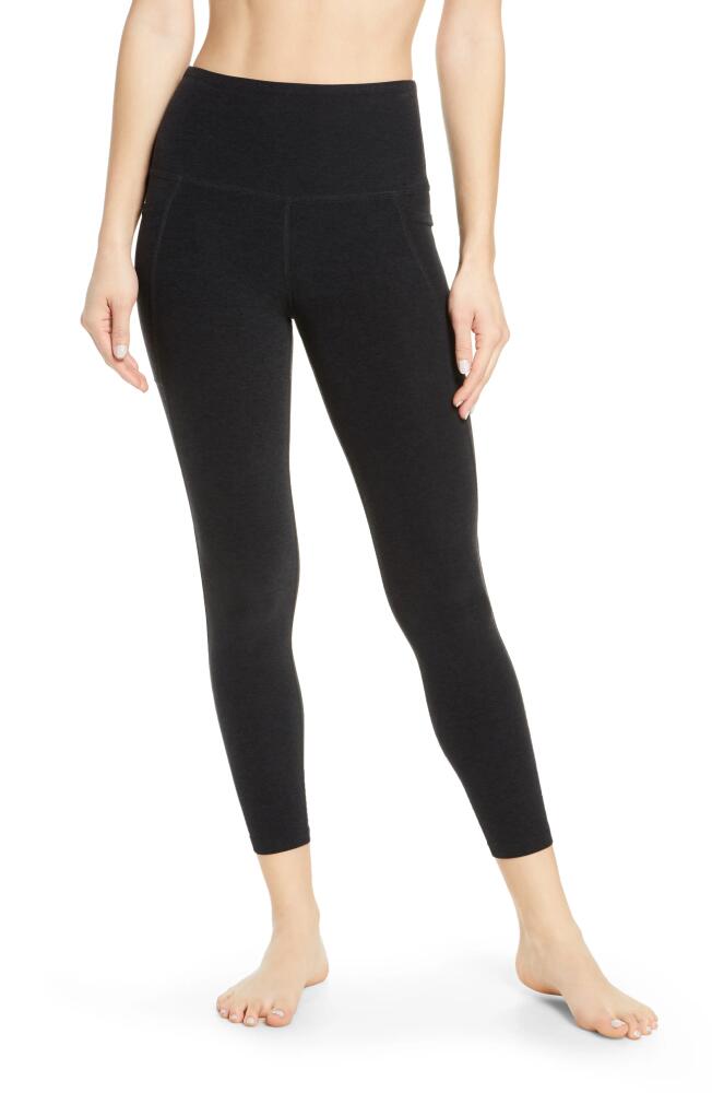 Beyond Yoga Everyday Space Dye High Waist Pocket Leggings in Darkest Night Cover