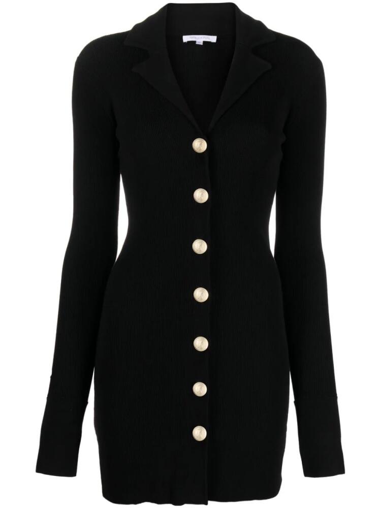 Patrizia Pepe bee-motif-buttons ribbed cardigan - Black Cover