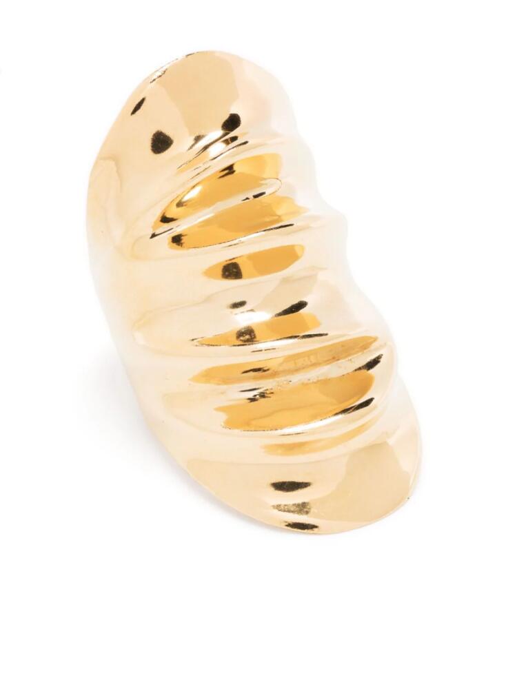 Annelise Michelson Double Draped metal ring - Gold Cover