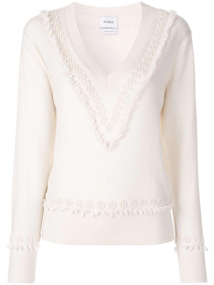 Barrie Romantic Timeless cashmere V neck pullover - Neutrals Cover