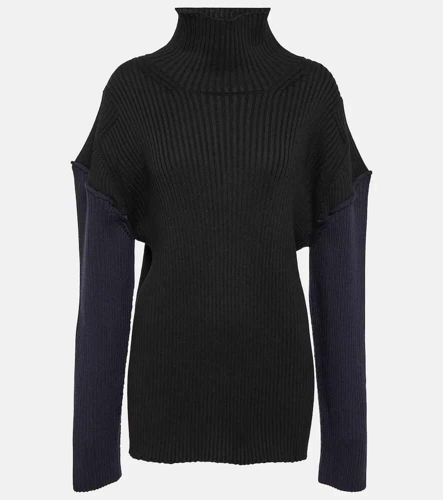 The Row Dua cotton and cashmere turtleneck sweater Cover