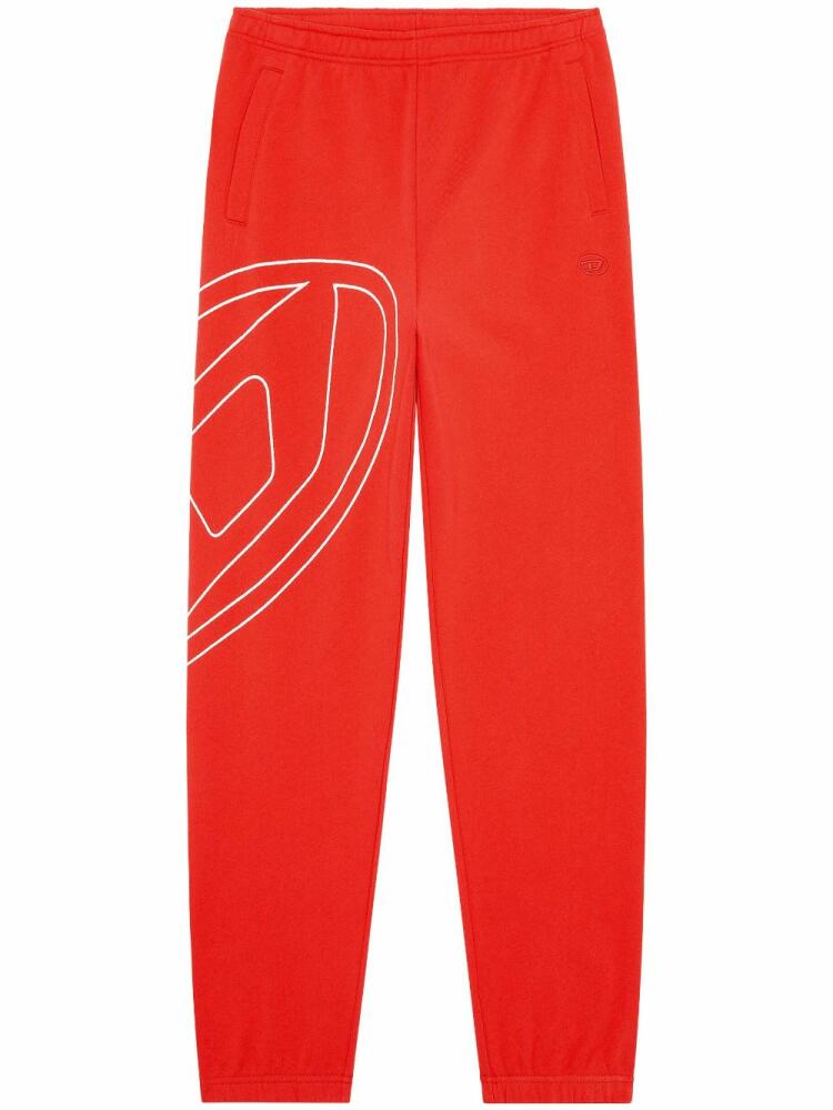 Diesel P-Marky-Megoval-D cotton track pants - Red Cover