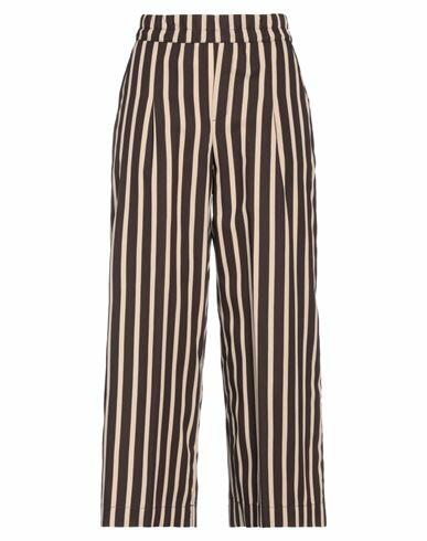 Biancoghiaccio Woman Pants Dark brown Viscose, Polyester Cover