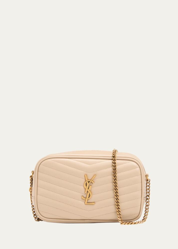 Saint Laurent Lou Mini YSL Camera Bag in Smooth Quilted Leather Cover