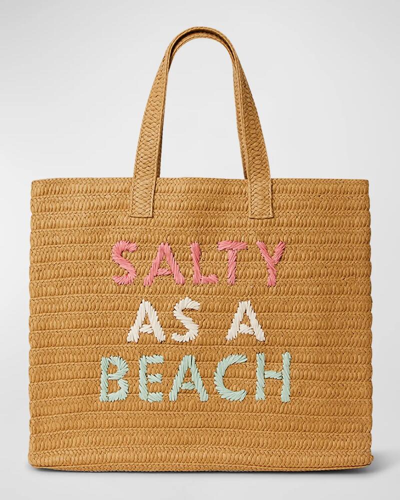 BTB Los Angeles Salty as a Beach Straw Tote Bag Cover