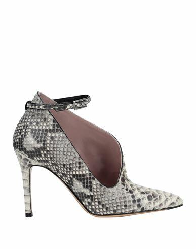 Antonio Barbato Woman Pumps Grey Leather Cover