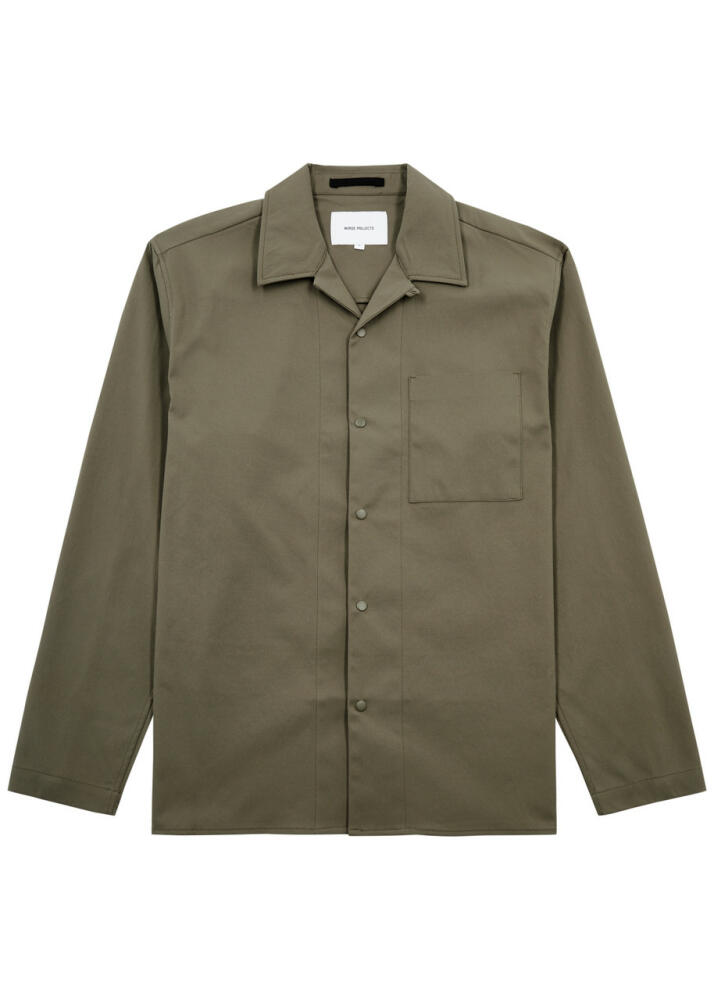 Norse Projects Carsten Twill Overshirt - Green Cover